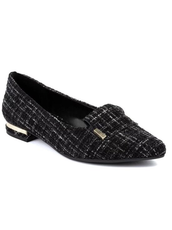 Jones New York Shoes - Jones New York Women's Black Tweed Quesheen Pointed Toe Tailored Flats Size 8M